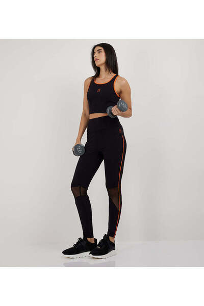 F5 Mesh Panel Leggings For Women