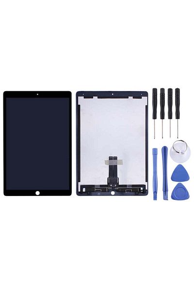 indirimplus iPad Pro 12 9 بوصة A1670 A1671 2017 شاشة LCD متوافقة باللون الأسود + مجموعة إصلاح
