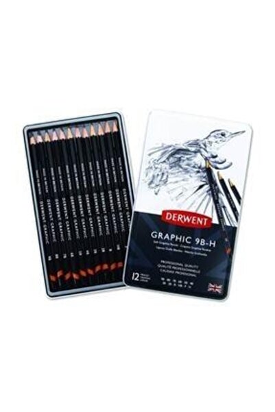 Derwent Graphic Pencil (Soft) 12-Piece Tin Box