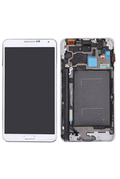 indirimplus . Galaxy Note 2 N900 LCD Ekran + Beyaz Çerçeveli Dokunmatik Panel
