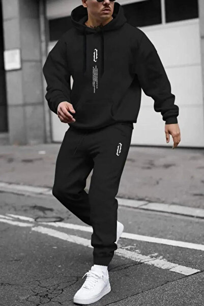 Wish BF Tracksuit Top and Bottom Set Vertical Printed Ribbon