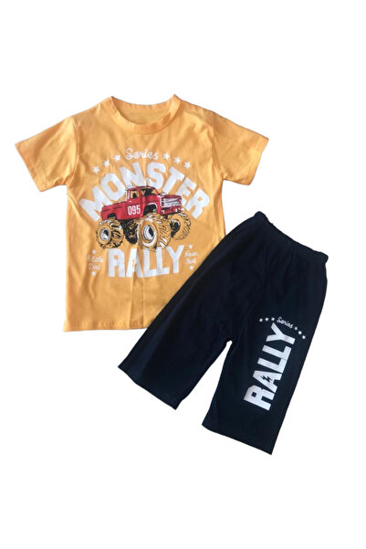 By Cwhr 100% pamuk Tayo Štampano Komplet majica i kratkih hlača za dečake