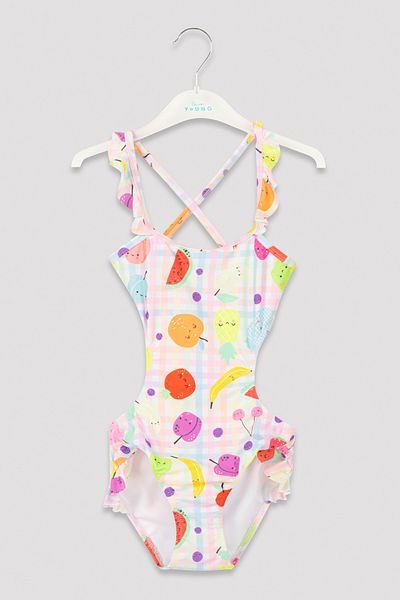 Penti Girl's Fruit Patterned Swimsuit