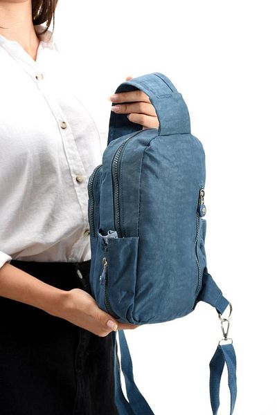 Baginn Geanta de corp Geanta de piept Tesatura clinker Geanta Bady cu buzunare multiple Rucsac Tesatura usoara rezistenta la ploaie