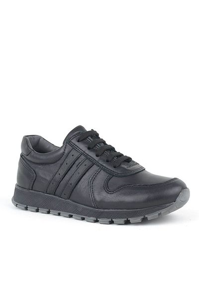Rakerplus Pantofi sport pentru copii din piele naturală neagră