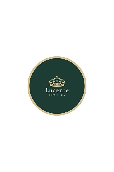 Lucente Jewellery Hediye Kutulu 3 Boyutlu Harf Kolye Isim Baş Harfli 925 Ayar Altın Gümüş Kaplama A Harfi Kolyesi