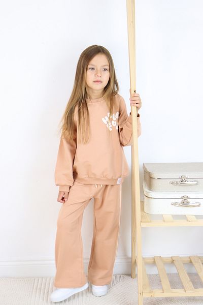 Harika KIDS Hello Fun Σετ φόρμας για κορίτσια με στάμπα - Flare Leg, 1 Άτομο