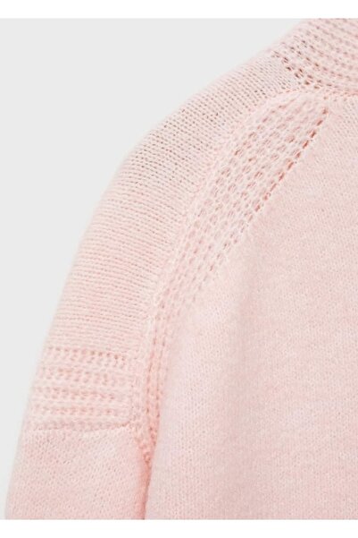 MANGO Kids Uçuk Pembe Hırka