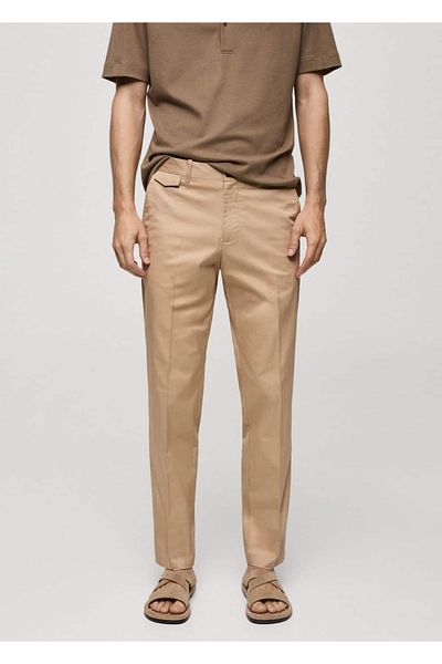 MANGO Man Regular Fit Tooling Cotton Trousers