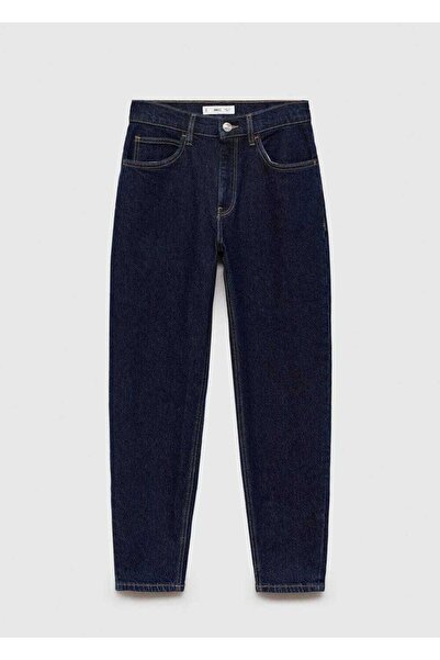 MANGO Woman Newmom confort yüksek belli jean pantolon