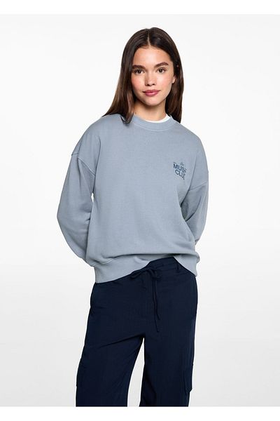Mango Teen Hanorac din bumbac cu model