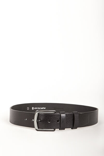 Dericlub Men's Sports Belt 514 - 4.5cm, Genuine Leather, Black