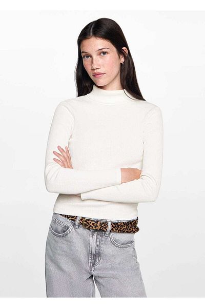 Mango Teen Tricou din bumbac cu maneca lunga