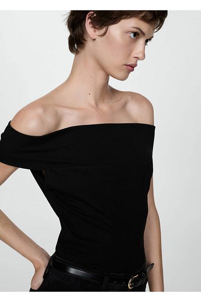 MANGO Woman Off Shoulder Blouse