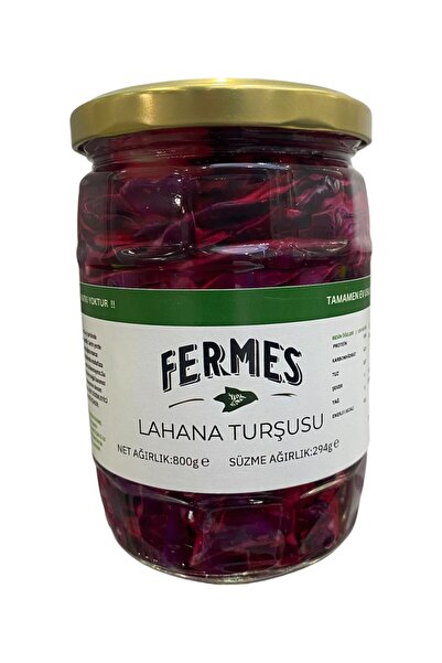 fermes MOR LAHANA TURŞUSU EV YAPIMI KATKISIZ DOĞAL