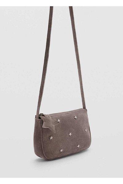 MANGO Kids Starry Studded Leather Bag