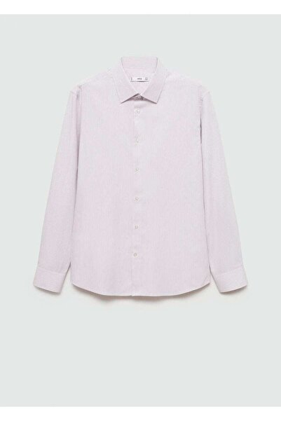 MANGO Man %100 pamuklu çizgili tişört