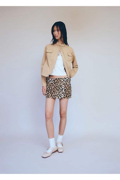 MANGO Woman Jacheta denim cu buzunare