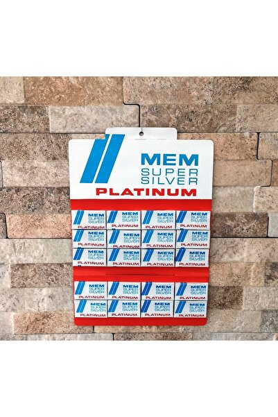 MEM Super Silver Platinum Berber Yaprak Tam Traş Jileti 20x5=100'lü Paket