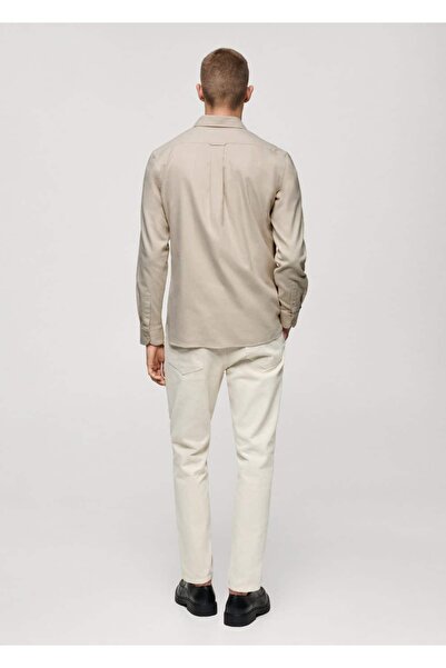 MANGO Man %100 pamuklu slim fit gömlek