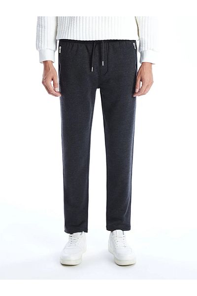 LC Waikiki Ανδρικό παντελόνι LCWAIKIKI Classic Anthracite Melange Standard Fit