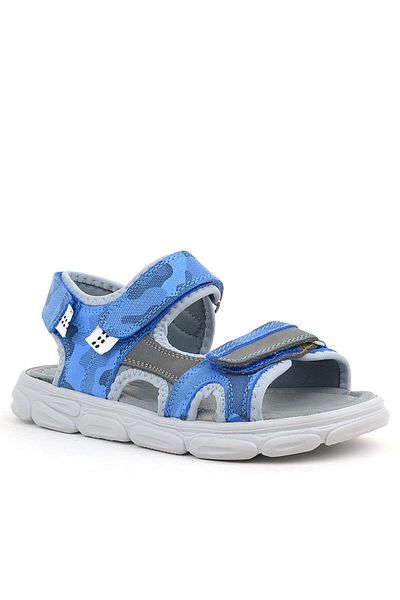 Rakerplus Sandale pentru copii Wisps din piele naturală Saks Blue
