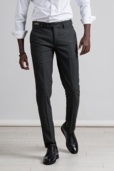 PERPANT Armürlü Slimfit Kışlık Kumaş Pantolon