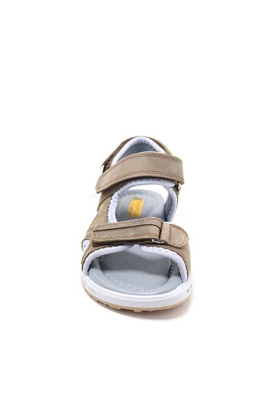 Rakerplus Справжня шкіра, коричневі, зручні, на липучках, дитячі сандалі