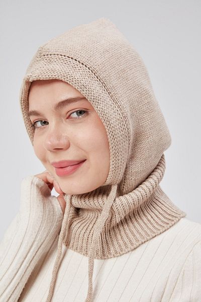 derikem Luxury Women's Winter Balaclava Knitwear Knitted Headgear