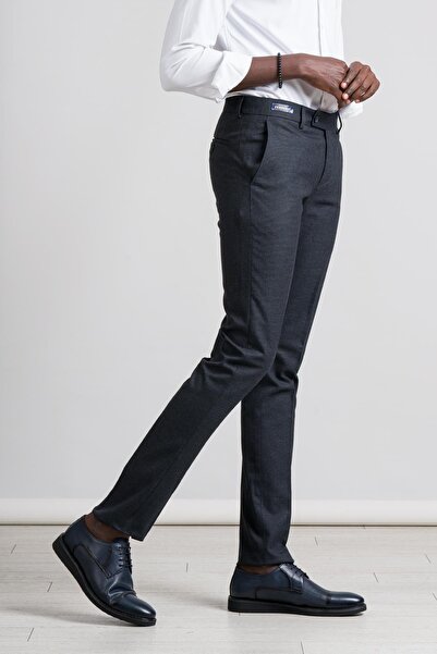 PERPANT Armürlü Slimfit Kışlık Kumaş Pantolon