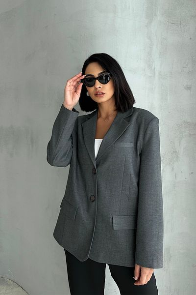 Ortaya Çık Μπουφάν Anthracite Oversize με επένδυση Blazer