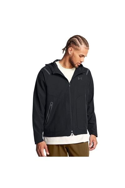 Under Armour Jachetă neagră pentru bărbați, în stil casual, de neoprit 1389354 -001