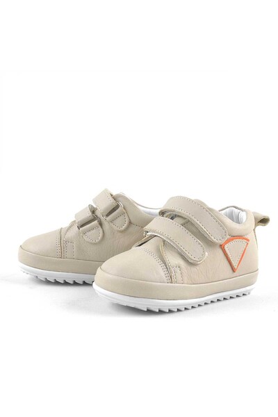 Rakerplus Scrat Genuine Leather Cream First Step Shoes