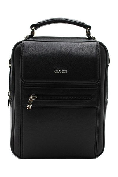 Grande Men's Black Leather Bag