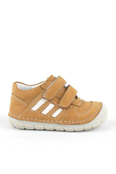 Rakerplus Grizzy Genuine Leather Tan First Step Unisex Baby Shoes