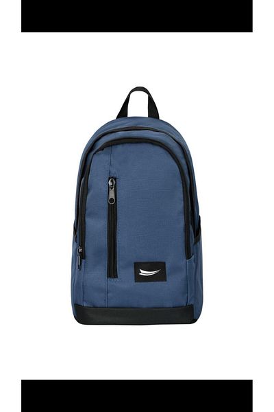 LalMagaza Blue Modern Design Mini Sports Backpack - With Water Bottle Compartment