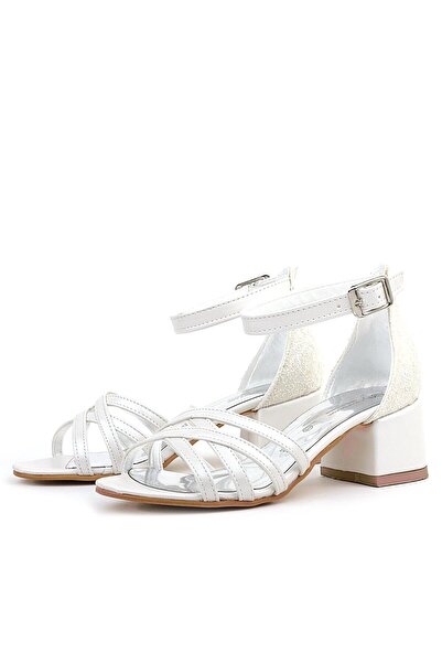 hapshoe Belle Sedef Thick Heeled Girl's Evening Dress Shoes