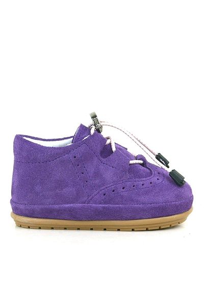 Rakerplus Genuine Leather Purple Anatomical First Step Baby Shoes
