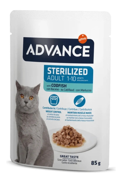 Advance Morina Balıklı Pouch Kısırlaştırılmış Yetişkin Kedi Maması 85 Gr