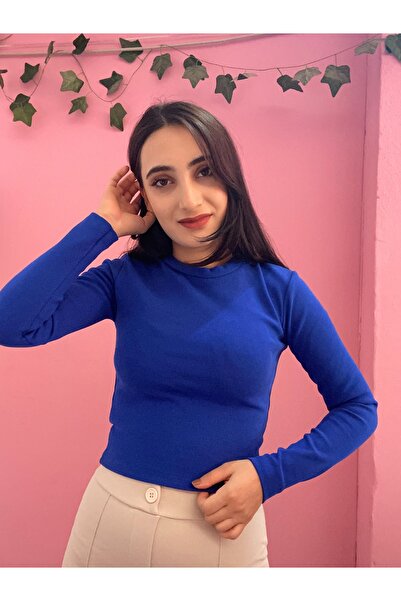 EGELİMODA Fitilli Uzun kollu kaşkorse badi bluz