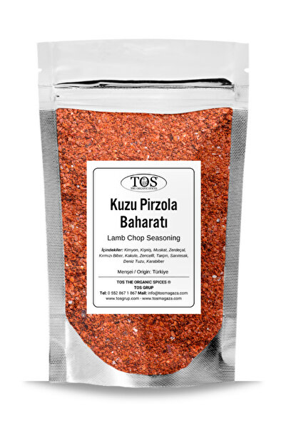 TOS The Organic Spices Kuzu Pirzola Baharatı 100 gr Lamb Chop Spice Blend - P...