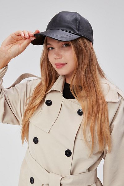 derikem Șapcă de baseball unisex de iarnă 100% piele
