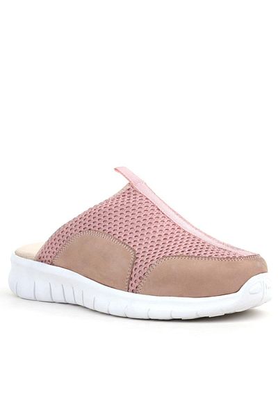 Shoes Center Γυναικείες αθλητικές παντόφλες Comfort σε ιατρική πούδρα