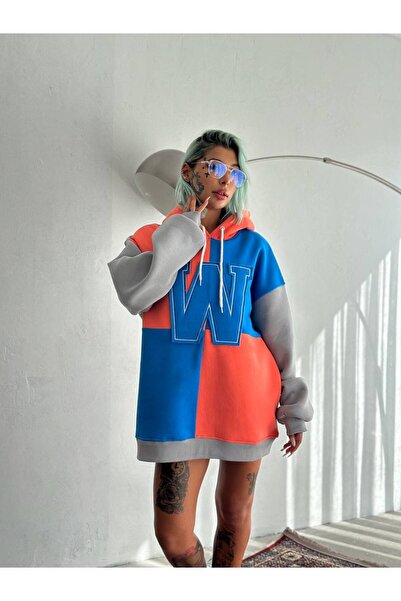 İLKCET MODA W Unisex φούτερ με κουκούλα