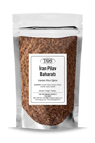 TOS The Organic Spices İran Pilav Baharatı 100 gr Iranian Pilaf Spice Blend -...