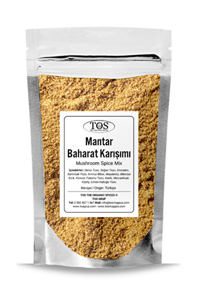 TOS The Organic Spices Mantar Baharat Karışımı 100 gr Mushroom Spice Blend - ...