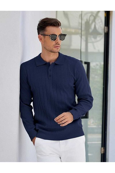 youknitwear you Мъжки плетен пуловер Maniche