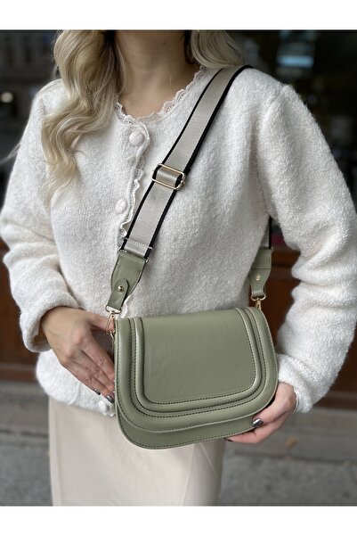 NİSSEA Dámská vodově zelená tlustá crossbody kabelka