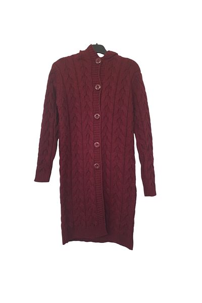 GGMM Hooded Long Knitwear Cardigan