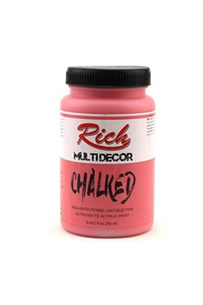 Rich Multi Decor Chalked Akrilik 250ml N:4524 Antik Pembe